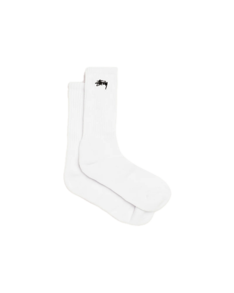 Stussy Stock Crew Socks 3 Pack White