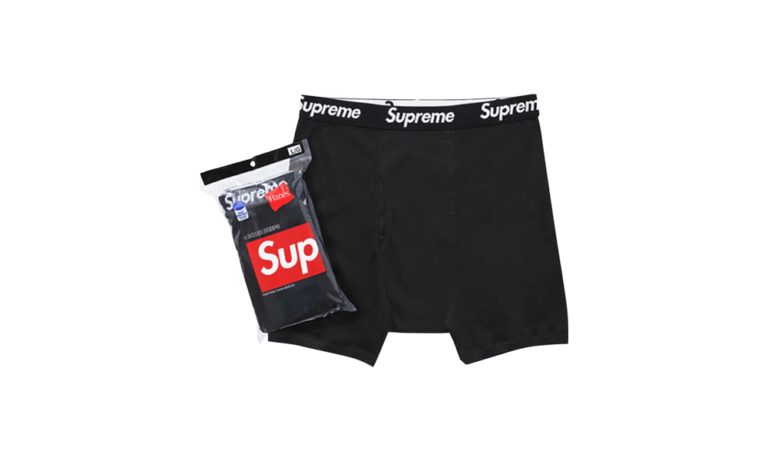 Supreme Hanes Boxer Briefs Black 1 sztuka