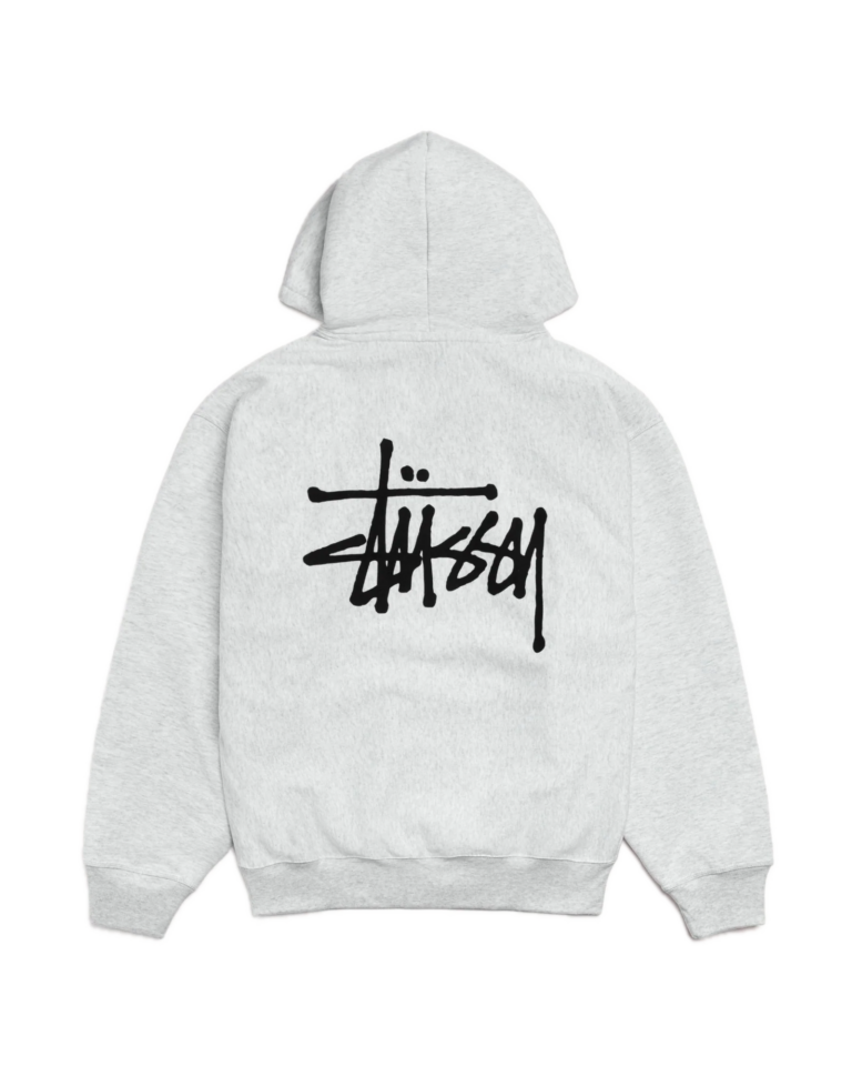 Basic Stussy Hoodie Ash Heather