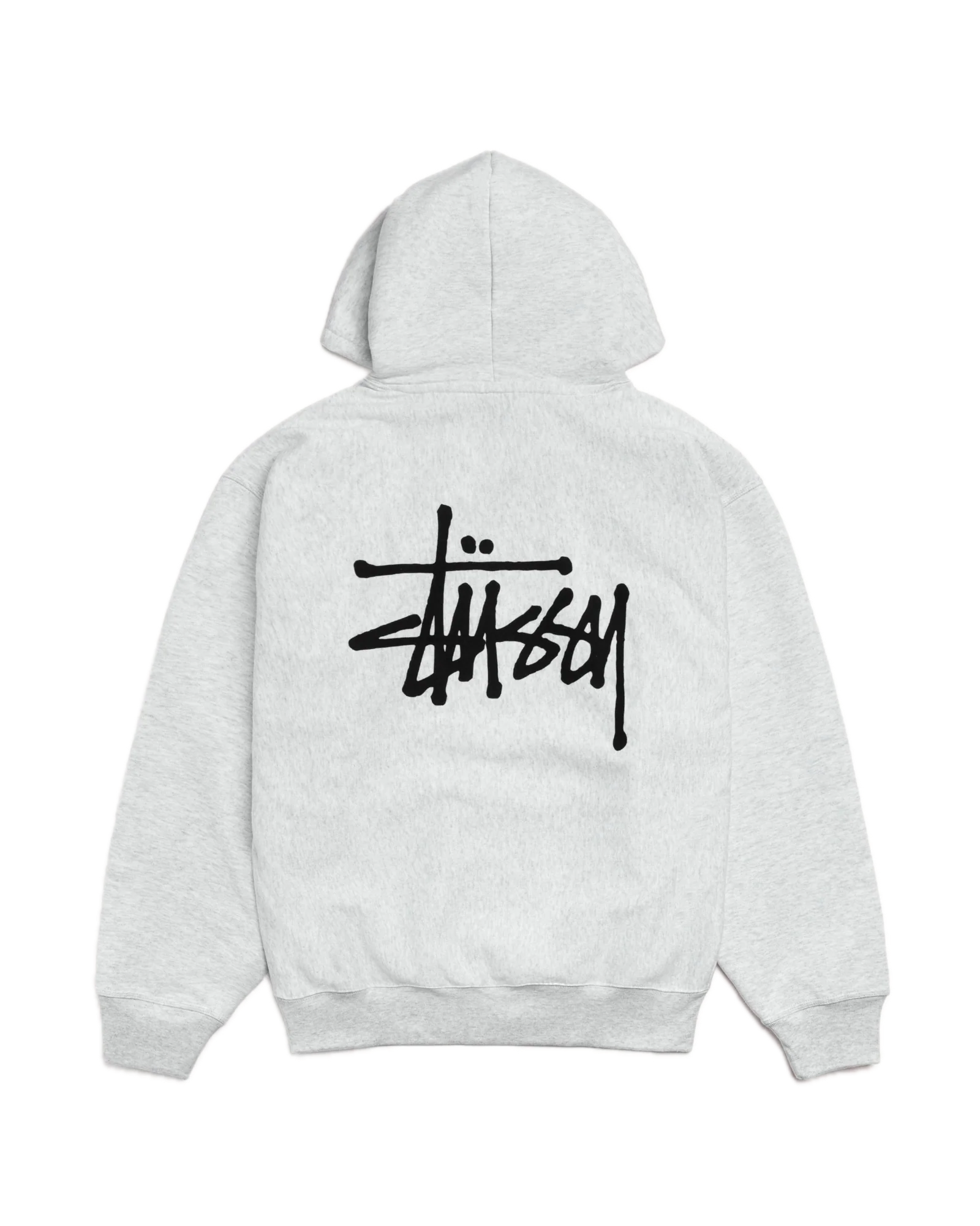Basic Stussy Zip Hoodie Ash Heather