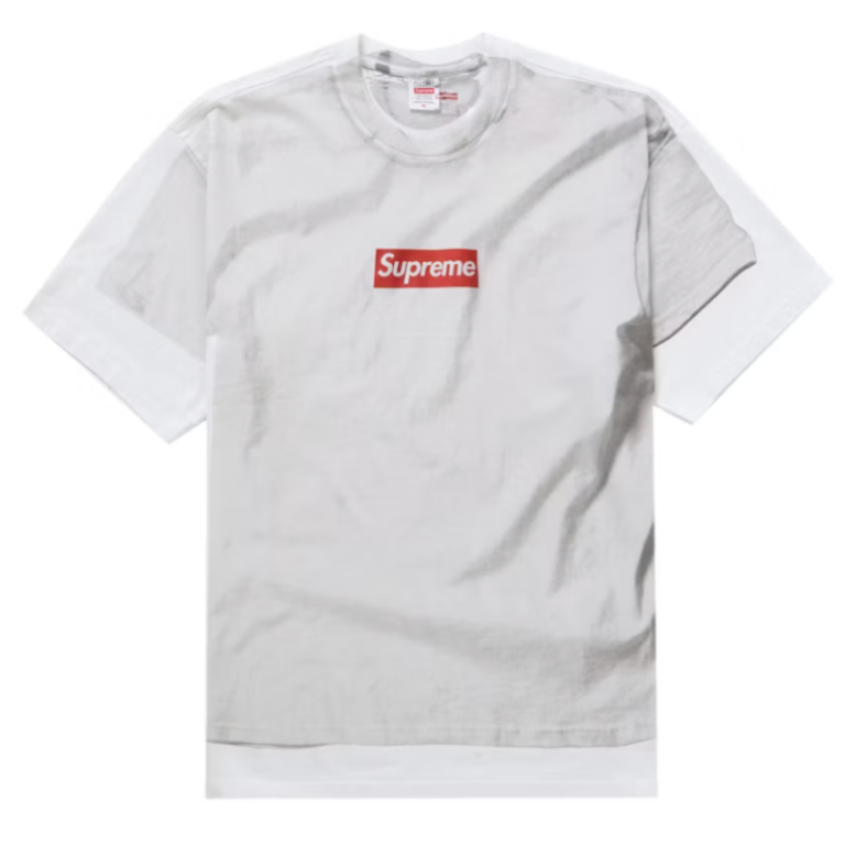 Supreme MM6 Maison Margiela Box Logo Tee White