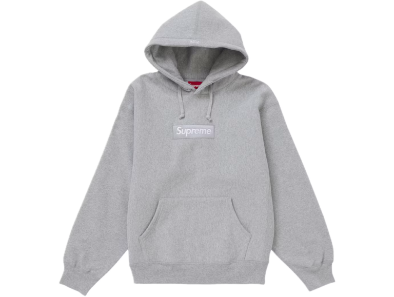 Supreme Box Logo Hooded Sweatshirt (FW24) Heather Grey
