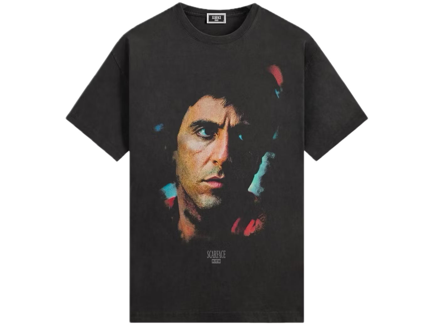 KITH ヴィンテージシリーズ　Scarface Kith x Scarface Tony Portrait Vintage Tee Black - Newkicksera.pl