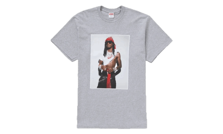 Supreme Playboi Carti Tee Heather Grey