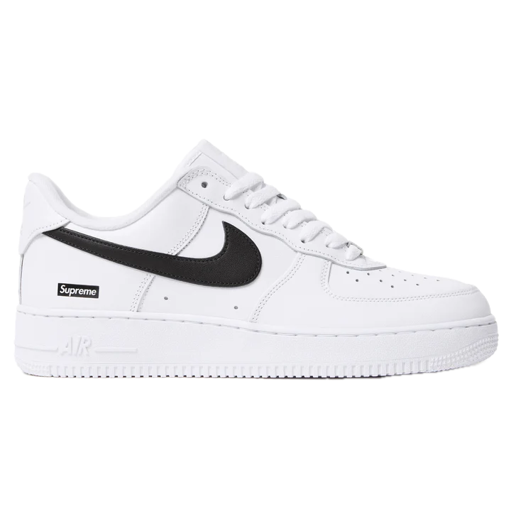 Supreme Nike Air Force 1 Low White and Black Supreme Nike Air Force 1 Low White and Black