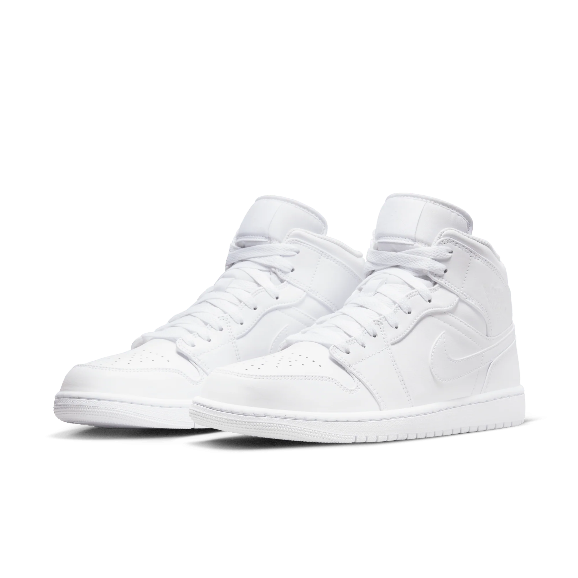 Jordan 1 Mid Triple White 2