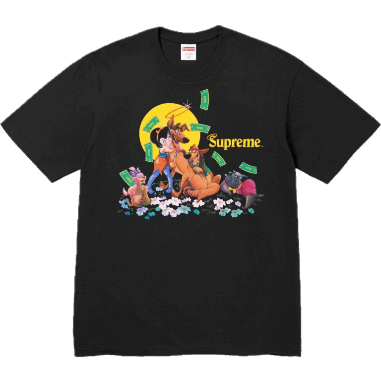 Supreme All Dogs Go To Heaven Tee Black
