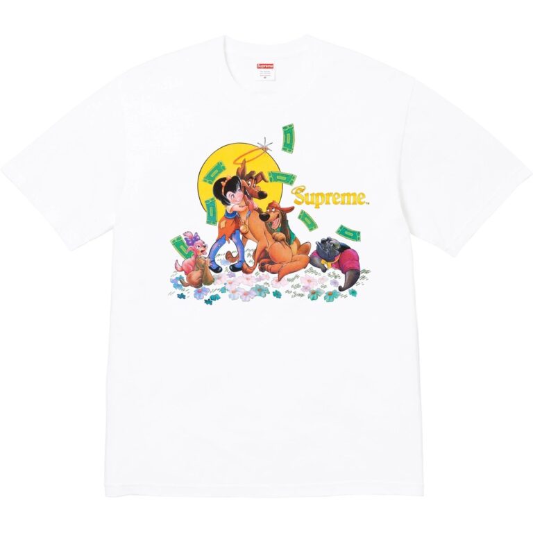 Supreme All Dogs Go To Heaven Tee White