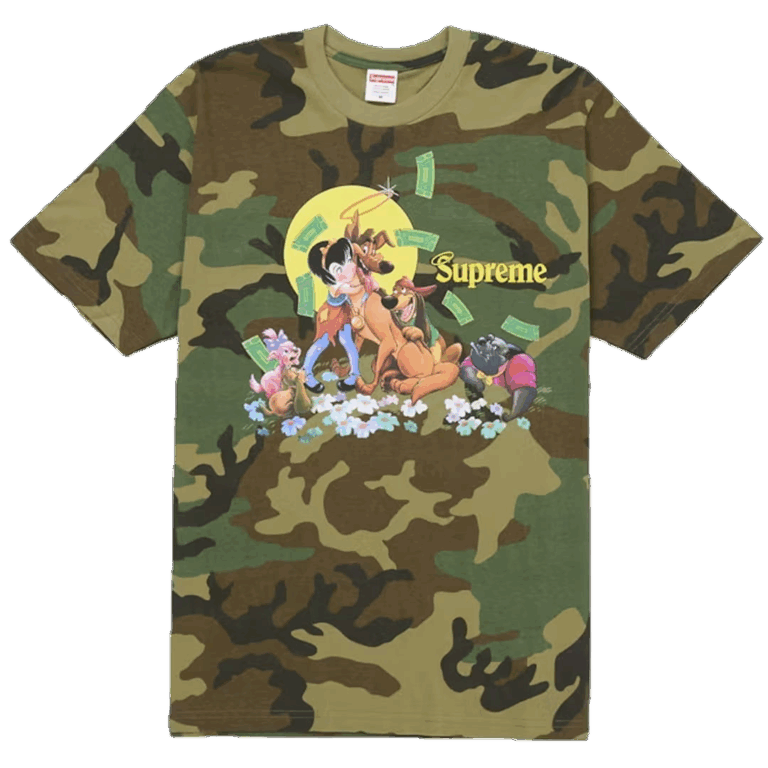Supreme All Dogs Go To Heaven Tee Camo