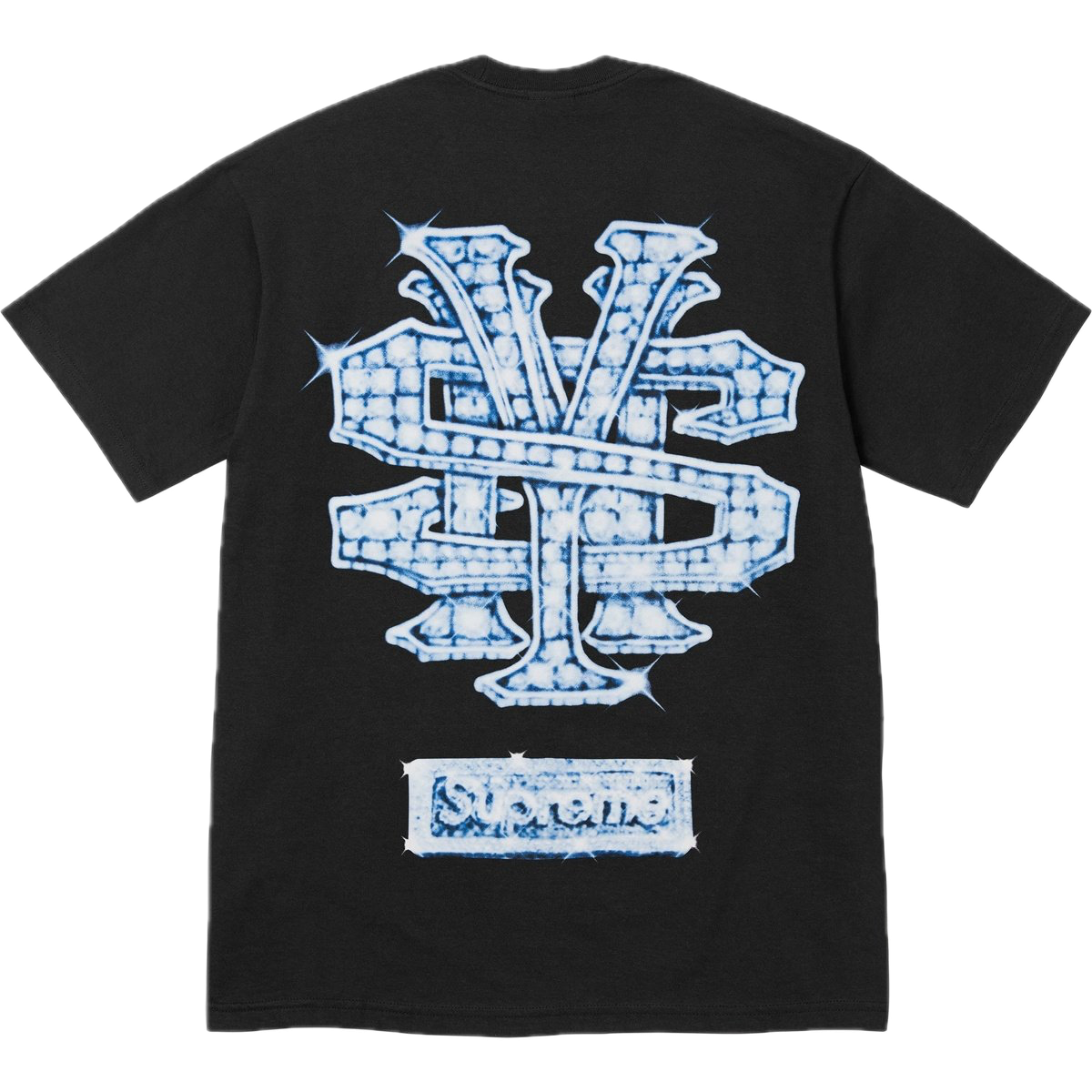 supreme snowman tee black back