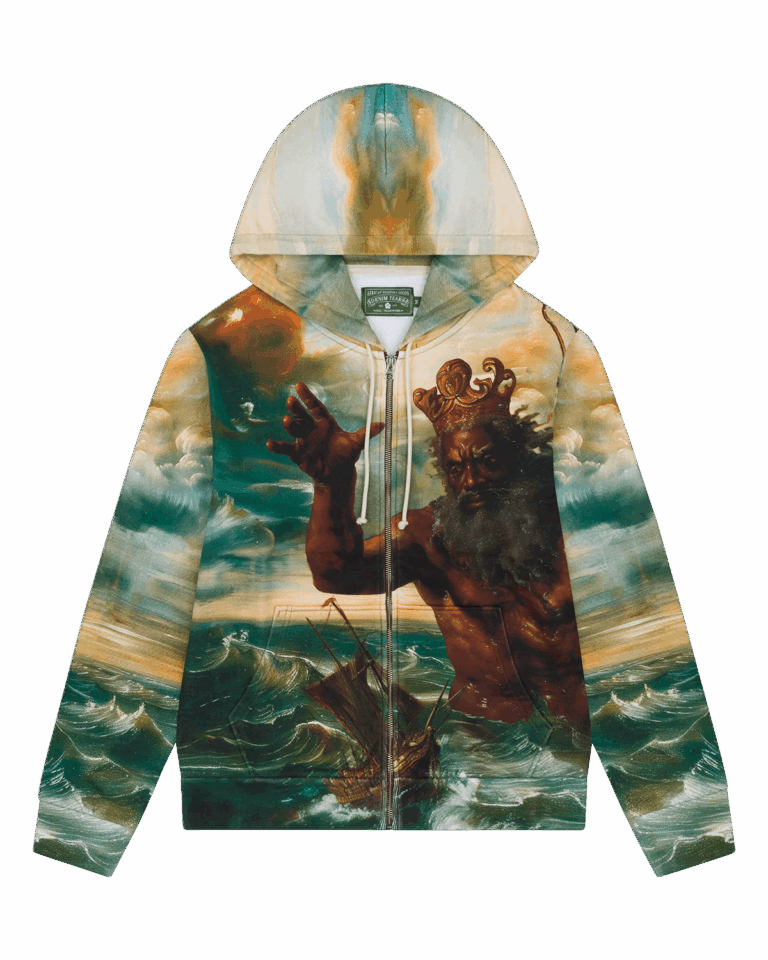 Denim Tears Poseidon’s Revenge Zip Up Hoodie