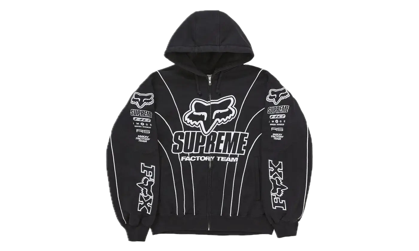 Supreme Fox Racing hooded Black Front