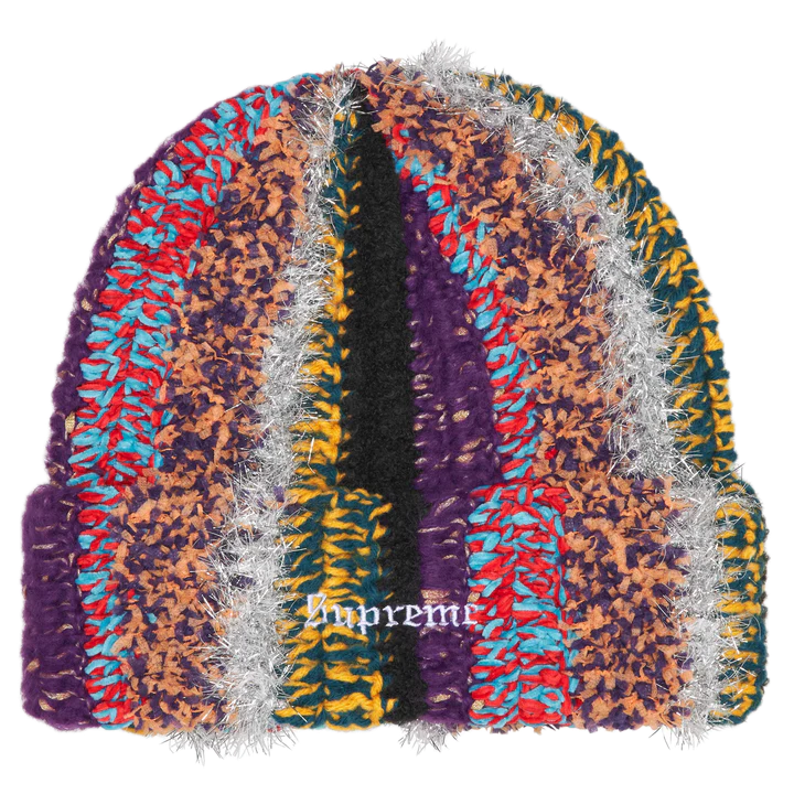 Supreme Tinsel Stripe Beanie Multicolor