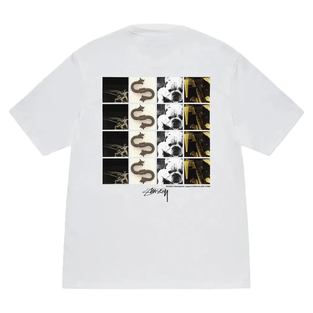 Stussy Grid Tee White Stussy Grid Tee White