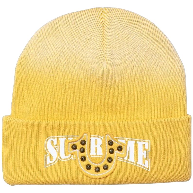 Supreme True Religion Beanie Yellow Supreme True Religion Beanie Yellow