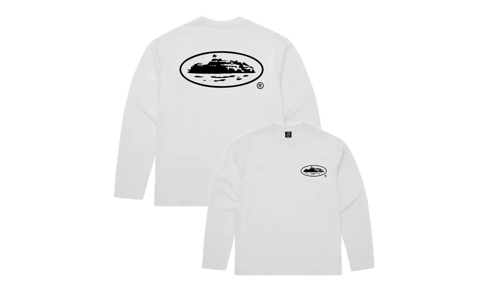 Corteiz OG Island Ls Tee White Corteiz OG Island Ls Tee White