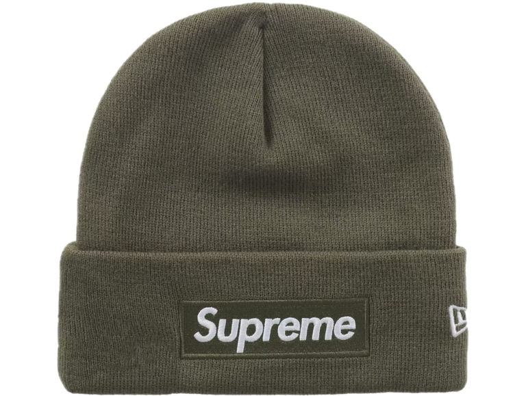 Supreme New Era Box Logo Beanie FW25 Olive