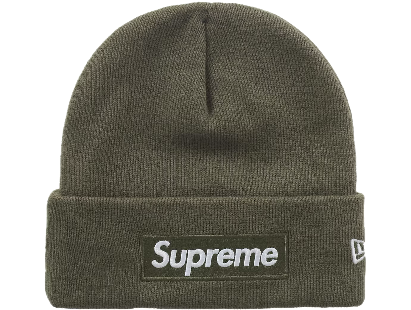 Supreme New Era Box Logo Beanie Olive