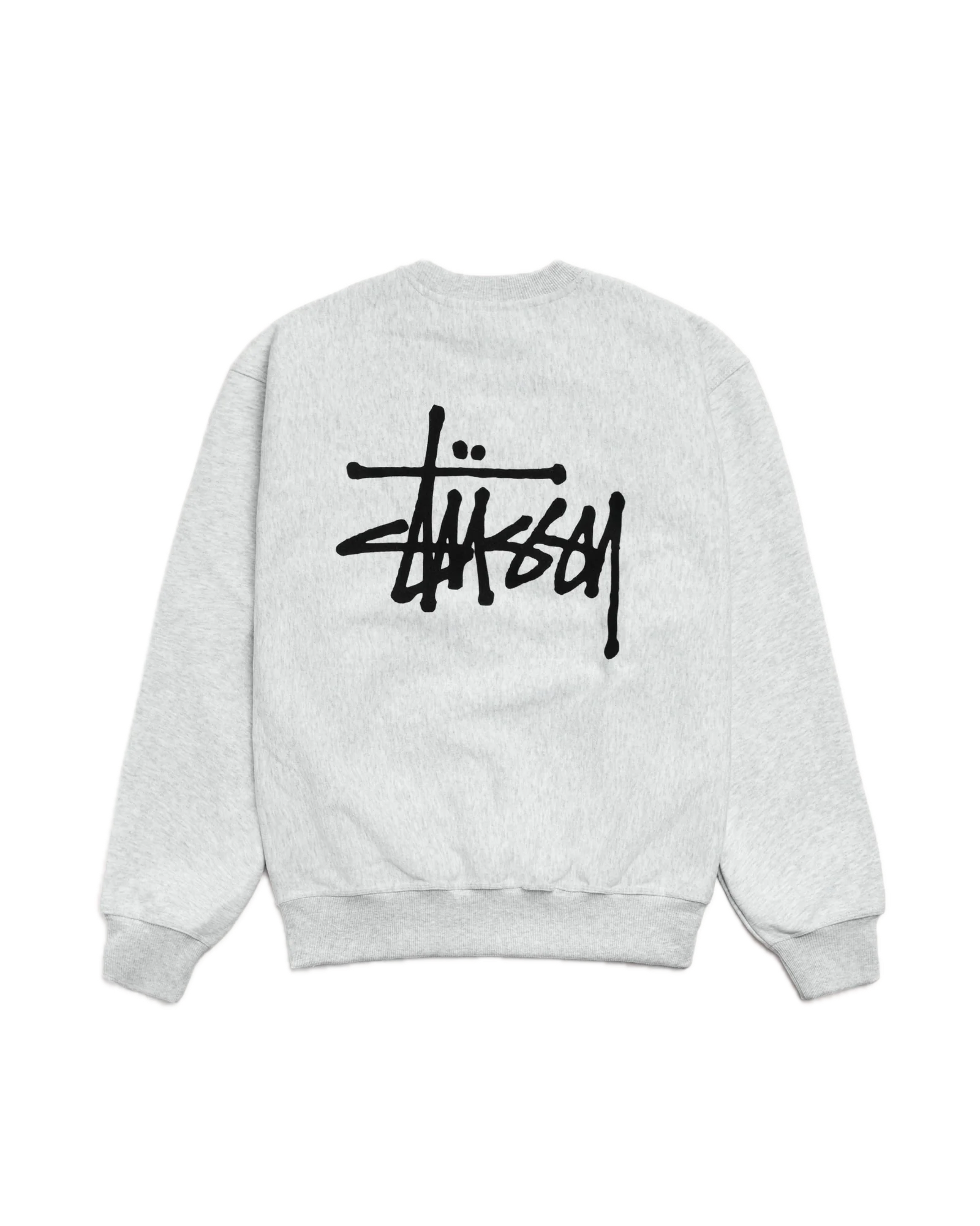 Basic Stussy Crew ash heather grey 2