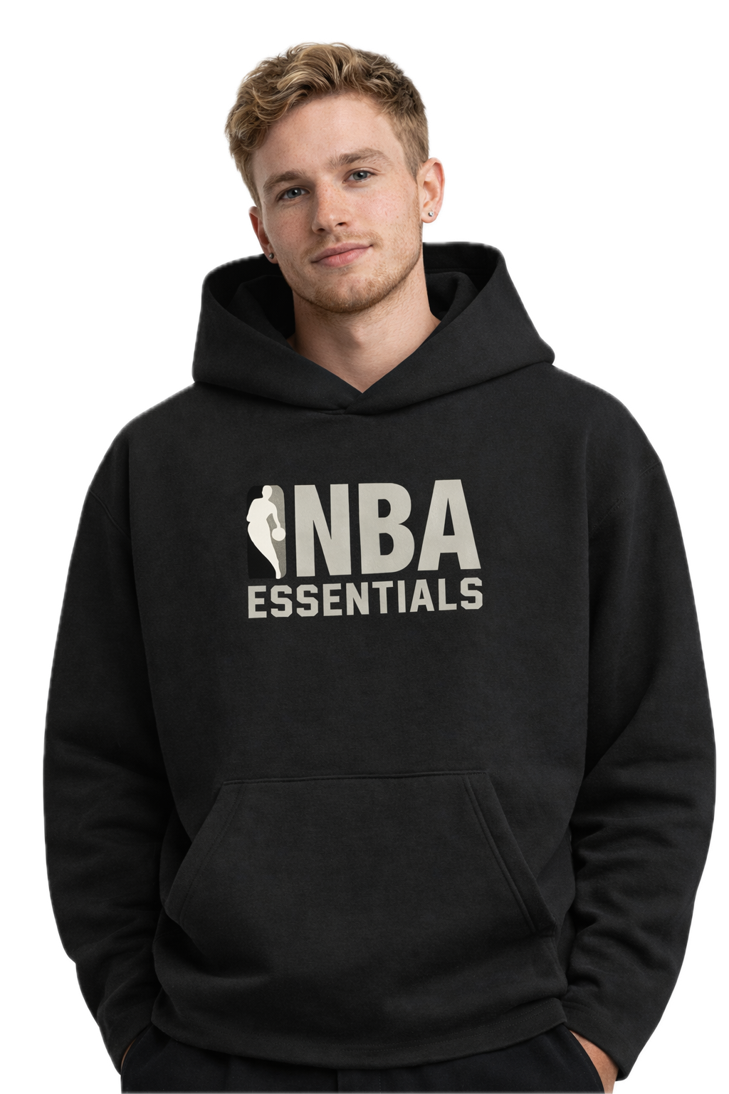 Fear of God Essentials NBA Hoodie Black (SS25) 1