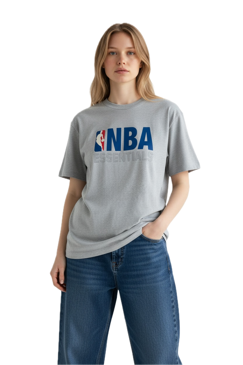 Fear of God Essentials x NBA T-Shirt Light Heather 2