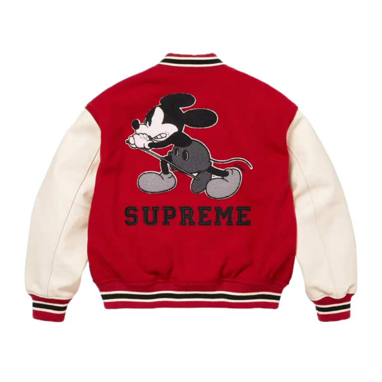 Supreme Number (N)ine Mickey Mouse Varsity Jacket