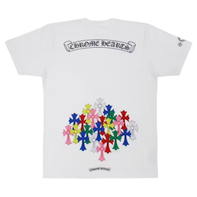 Chrome Hearts Multi Color Cross T-shirt White