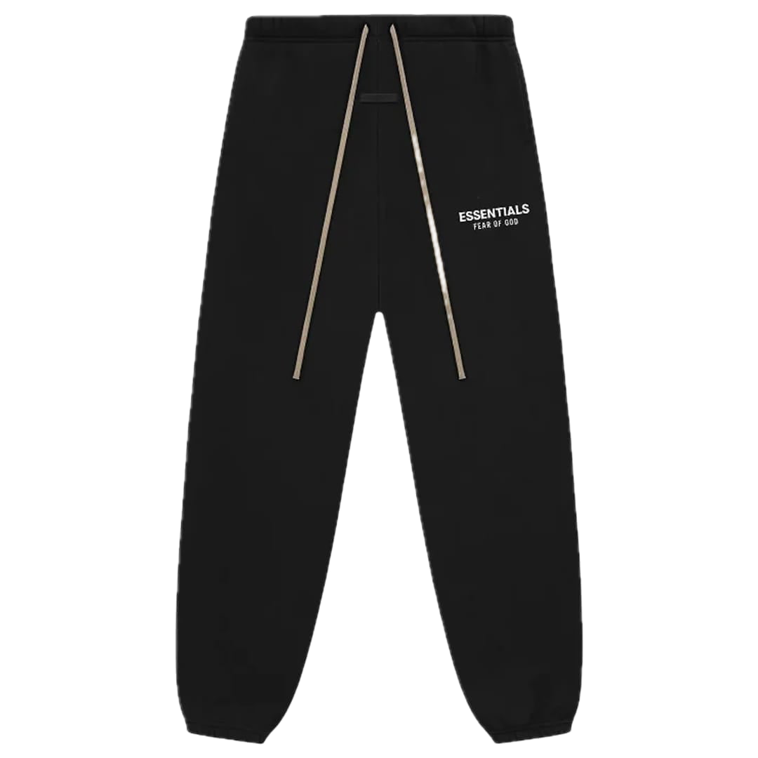 Fear Of God Essentials Fleece Sweatpants Black Fear Of God Essentials Fleece Sweatpants Black