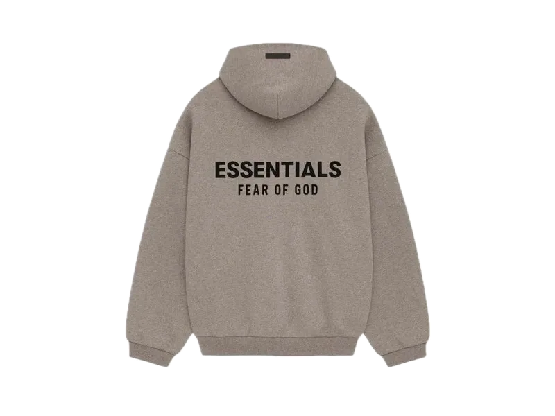 Fear of God Essentials Fleece Hoodie Heather Gray (FW24) Fear of God Essentials Fleece Hoodie Heather Gray (FW24)