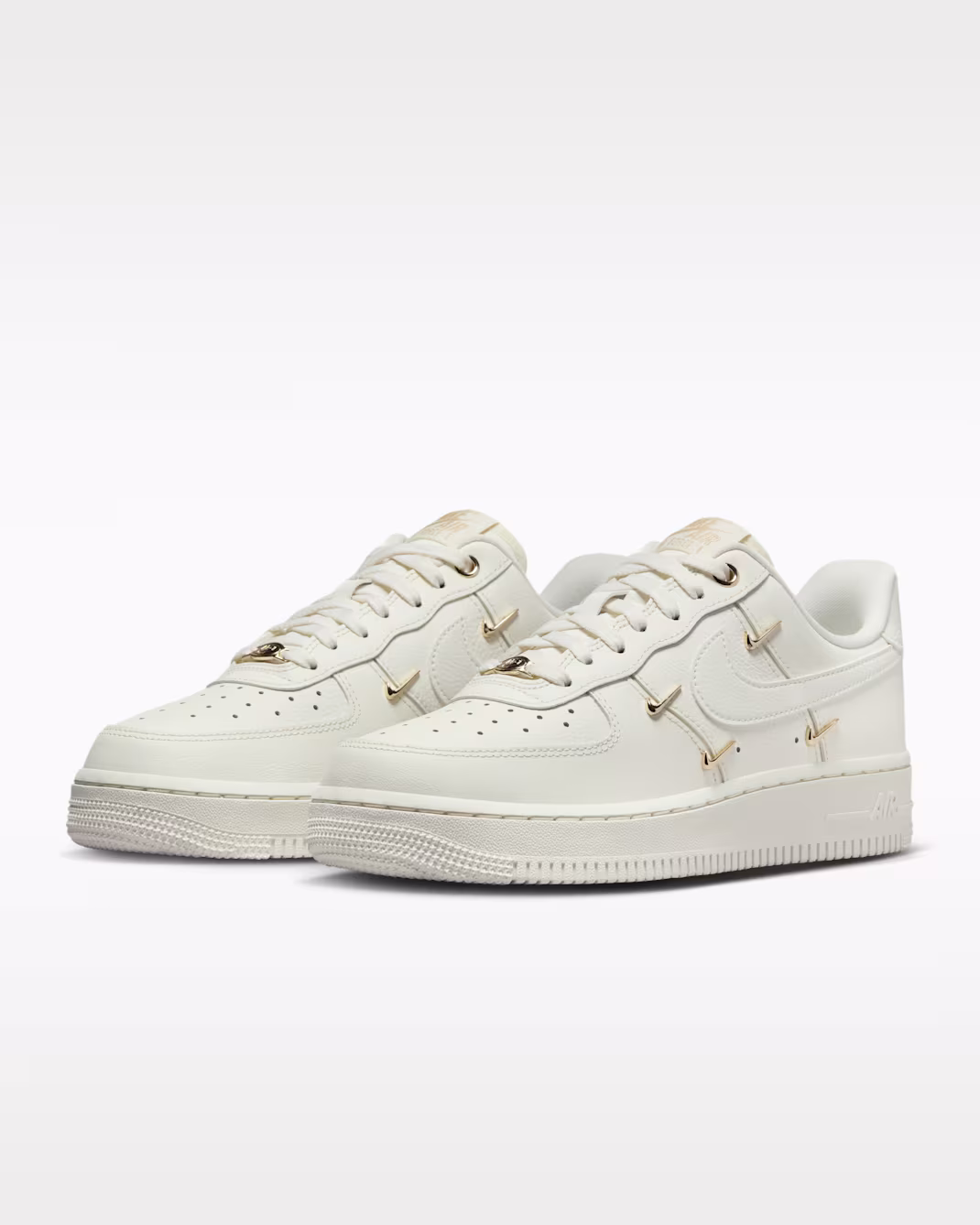 Nike Air Force 1 '07 LX CN Sail Gold Mini Swooshes (Women's) 4