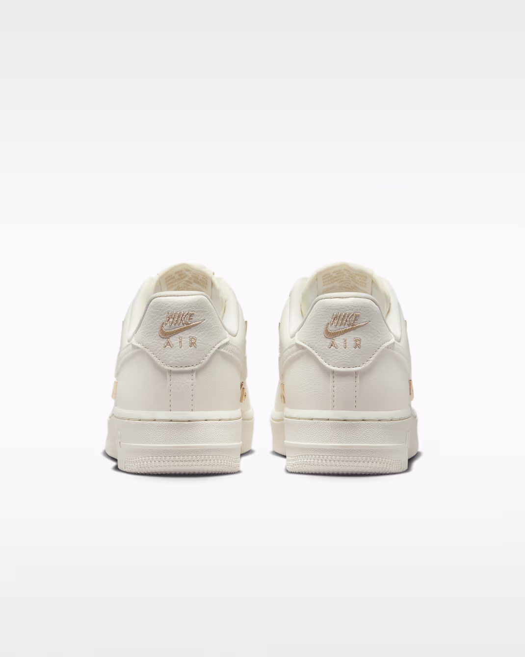 Nike Air Force 1 '07 LX CN Sail Gold Mini Swooshes (Women's) 5