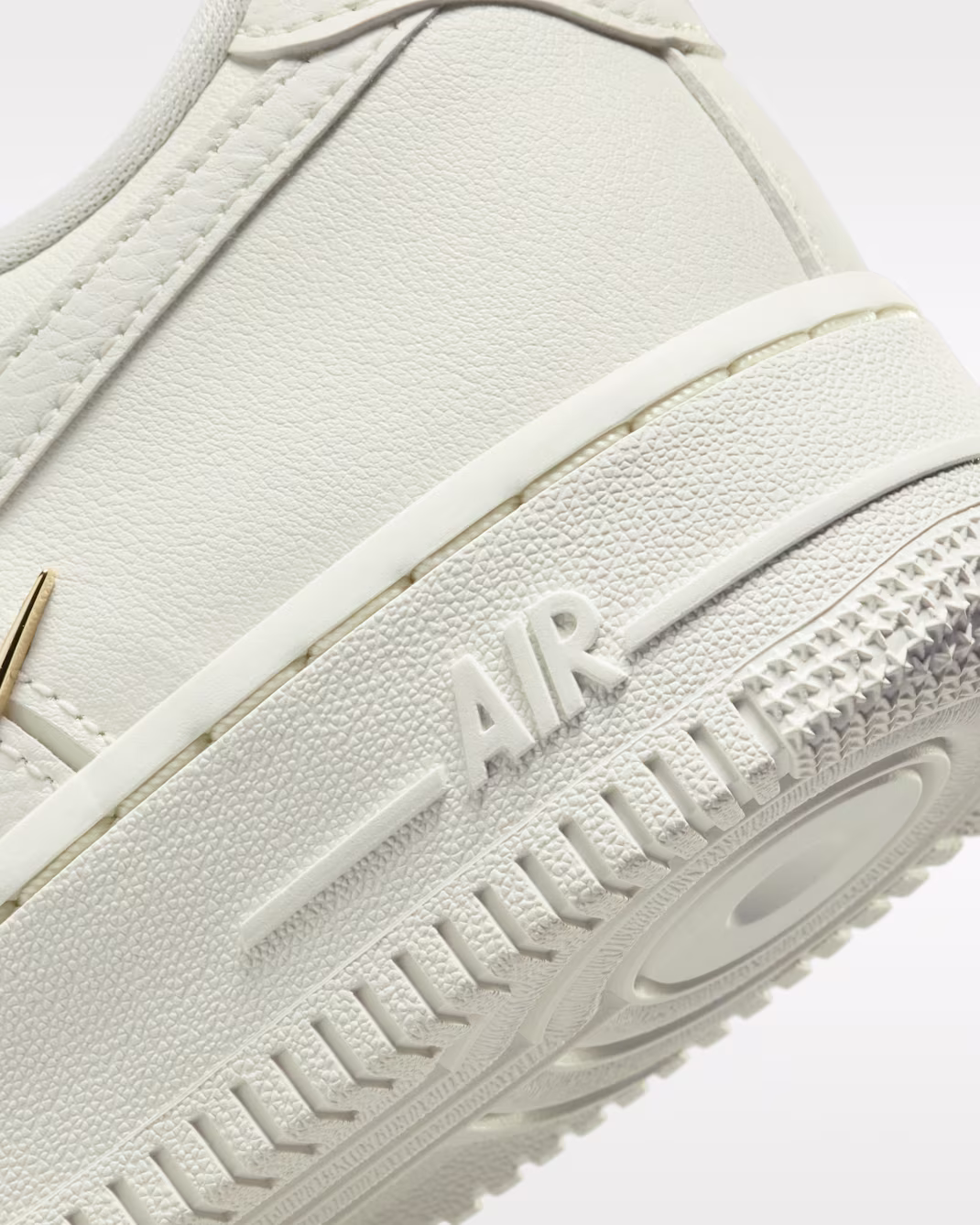 Nike Air Force 1 '07 LX CN Sail Gold Mini Swooshes (Women's) 7