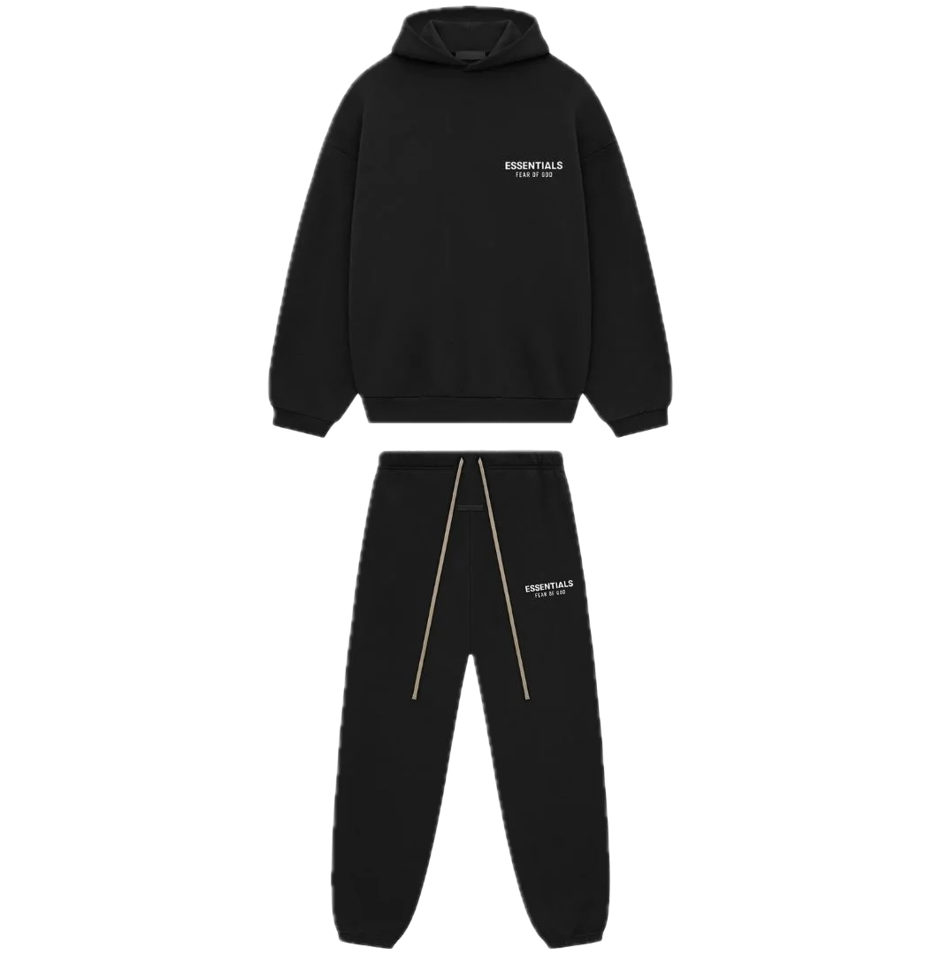 Fear of God Essentials Fleece Set Black – L Fear of God Essentials Fleece Set Black – L