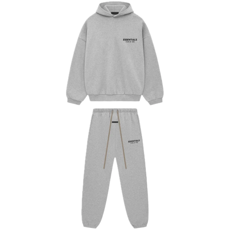 Fear of God Essentials Fleece Set Light Heather Gray