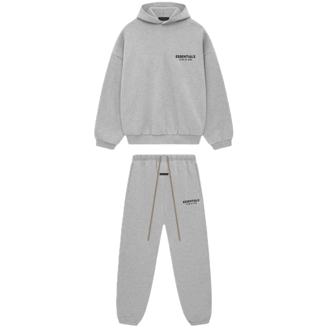 Fear of God Essentials Fleece Set Light Heather Gray