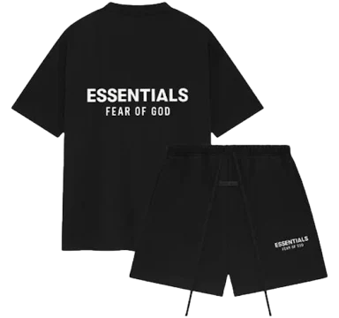 Fear of God Essentials Jet Black Summer Set