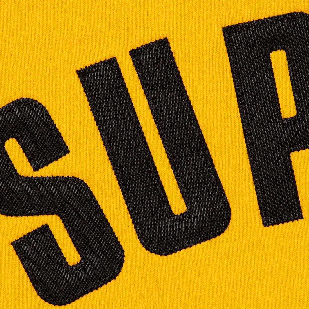 Supreme Arc Thermal Lined Zip Up Hooded Sweatshirt Bright Gold 4