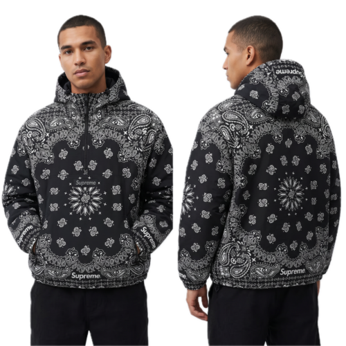Supreme Reflective Bandana Anorak Black - Newkicksera.pl