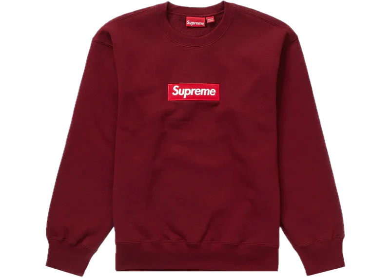 Supreme Box Logo Crewneck Cardinal Supreme Box Logo Crewneck Cardinal