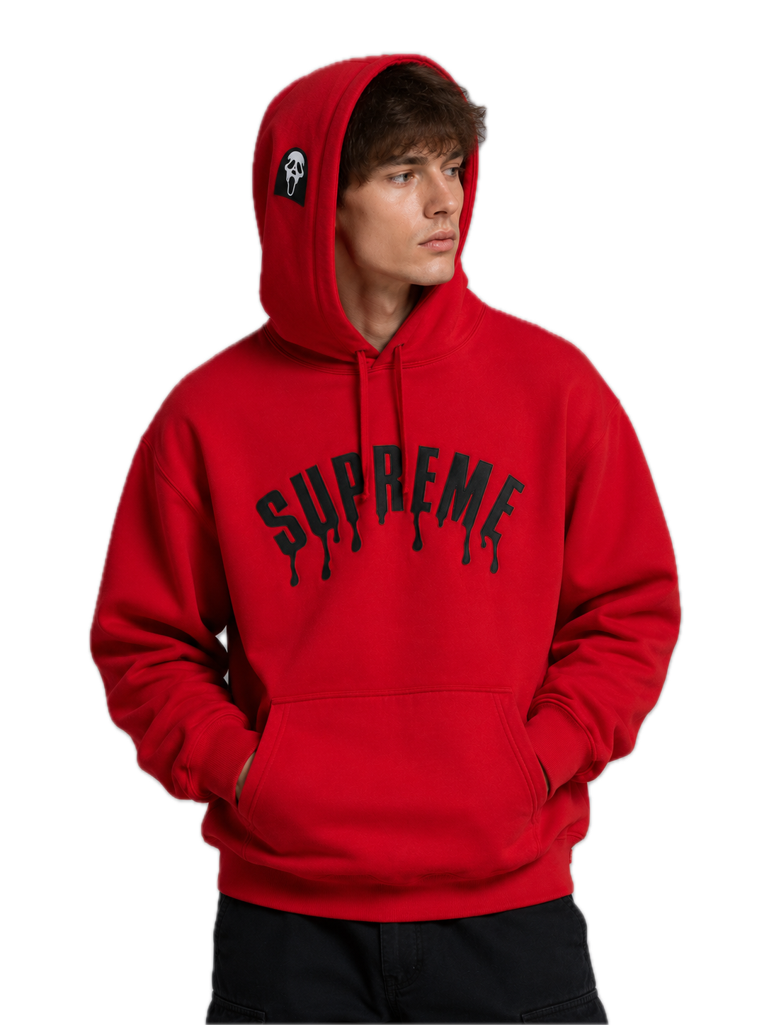 Supreme Ghostface Arc Hooded Sweatshirt 'Red'