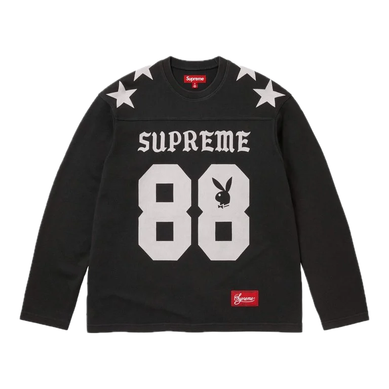 Supreme Playboy L/S Football Top Black