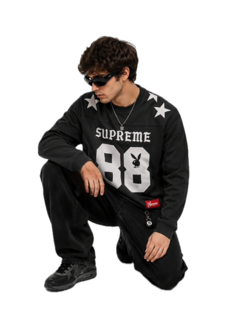 Supreme Playboy L/S Football Top Black M 【公式通販】