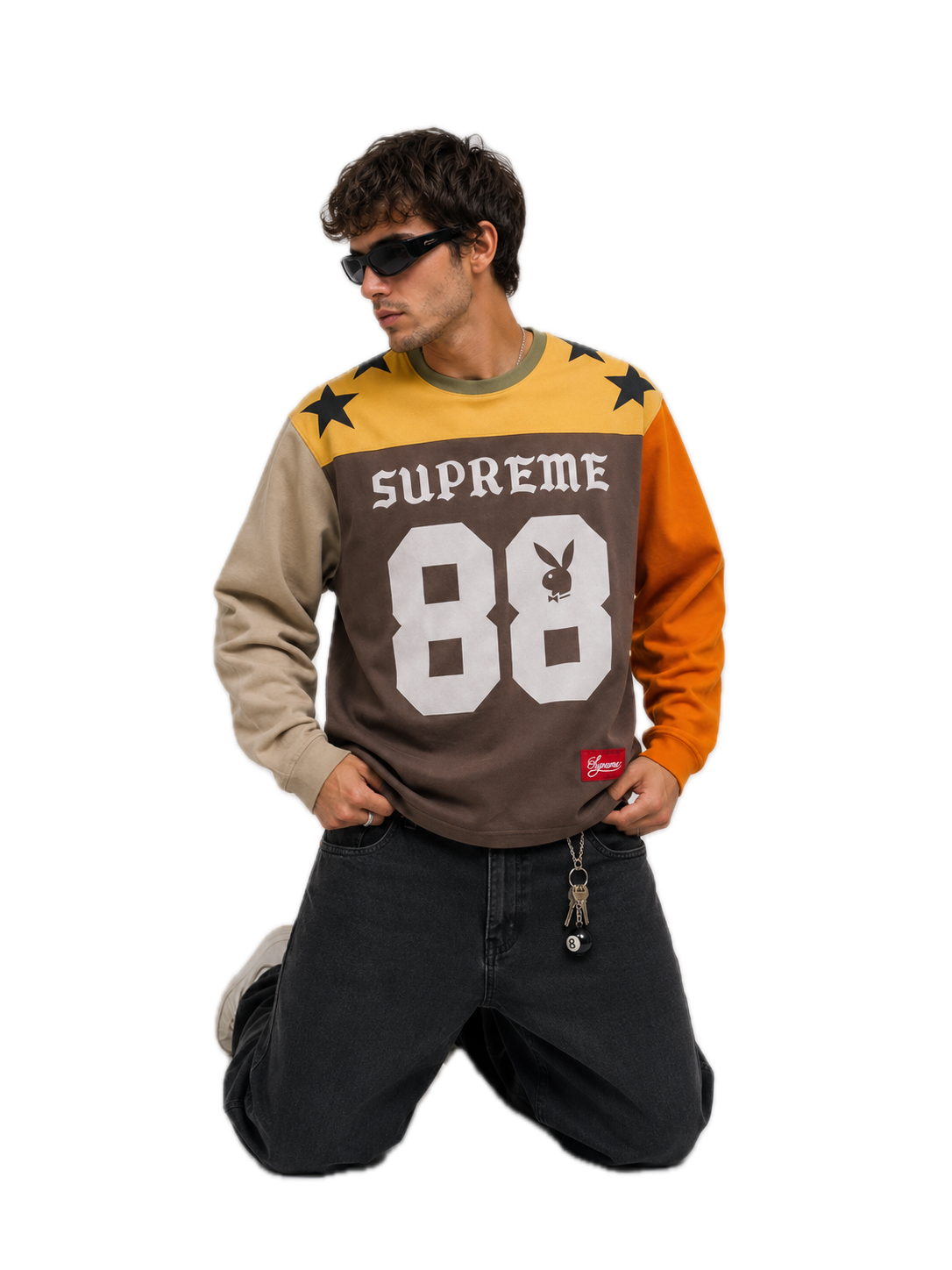 Supreme Playboy L:S Football Top Multicolor 4
