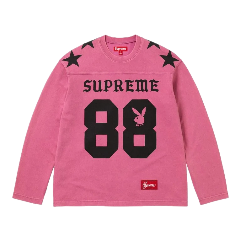 Supreme Playboy L/S Football Top Pink