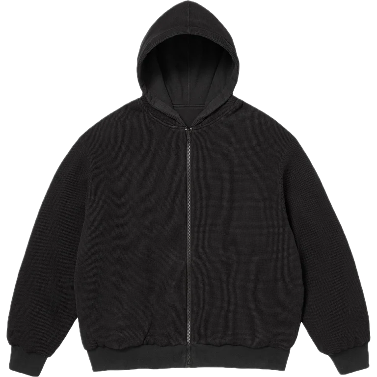 Supreme Reversible Work Zip Up Hooded Sweatshirt Black
