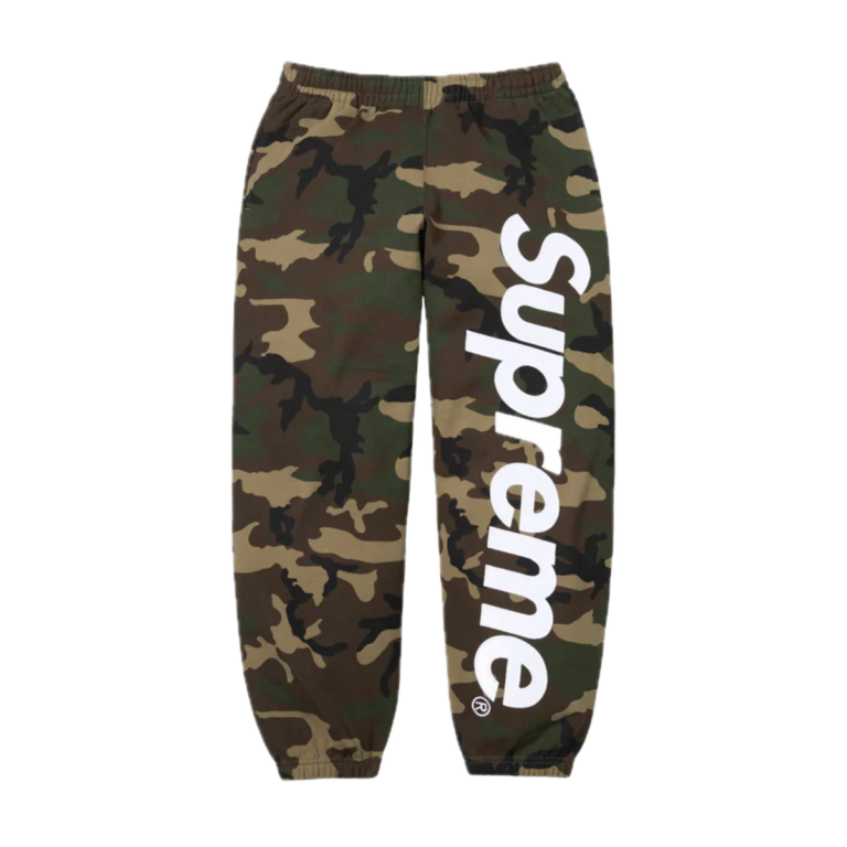 Supreme Satin Appliqué Sweatpant Camo