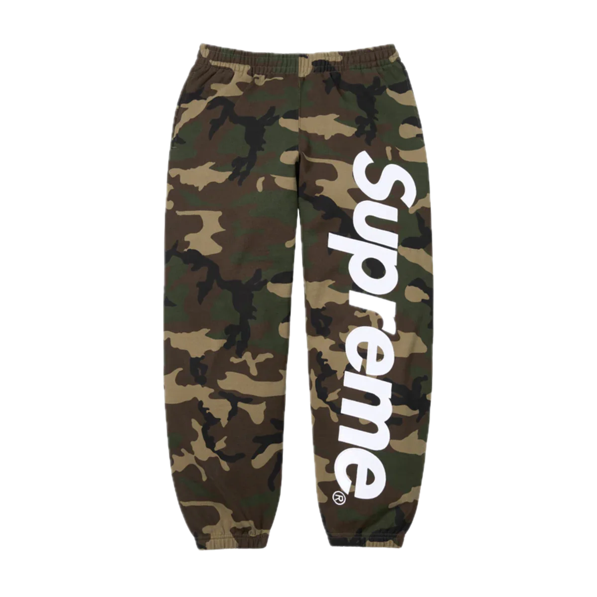 Supreme Satin Appliqué Sweatpant Camo