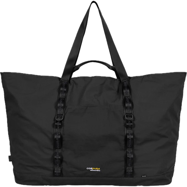 Supreme X-Large Tote Bag + Utility Pouch Black 2