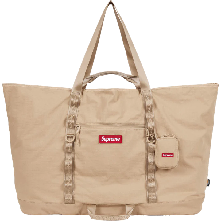 Supreme X-Large Tote Bag + Utility Pouch Tan