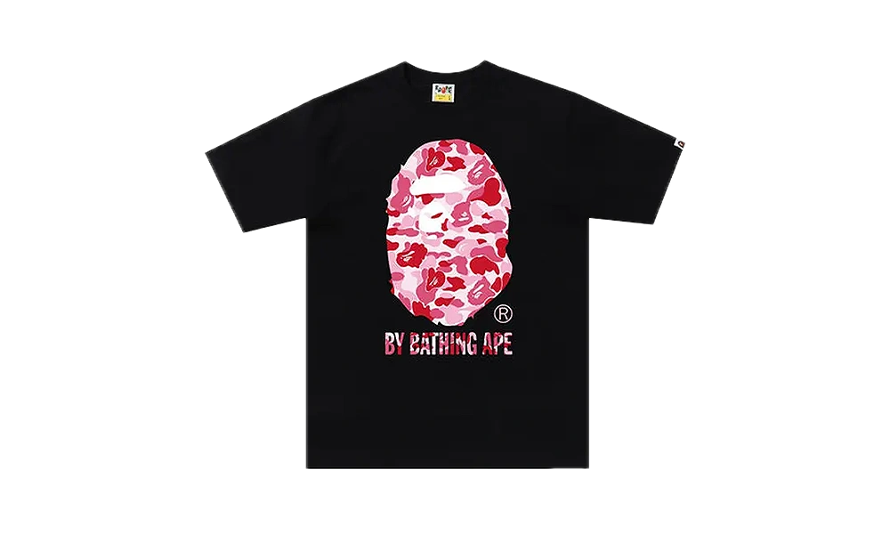 BAPE ABC Camo By Bathing Ape Tee Black Pink BAPE ABC Camo By Bathing Ape Tee Black Pink